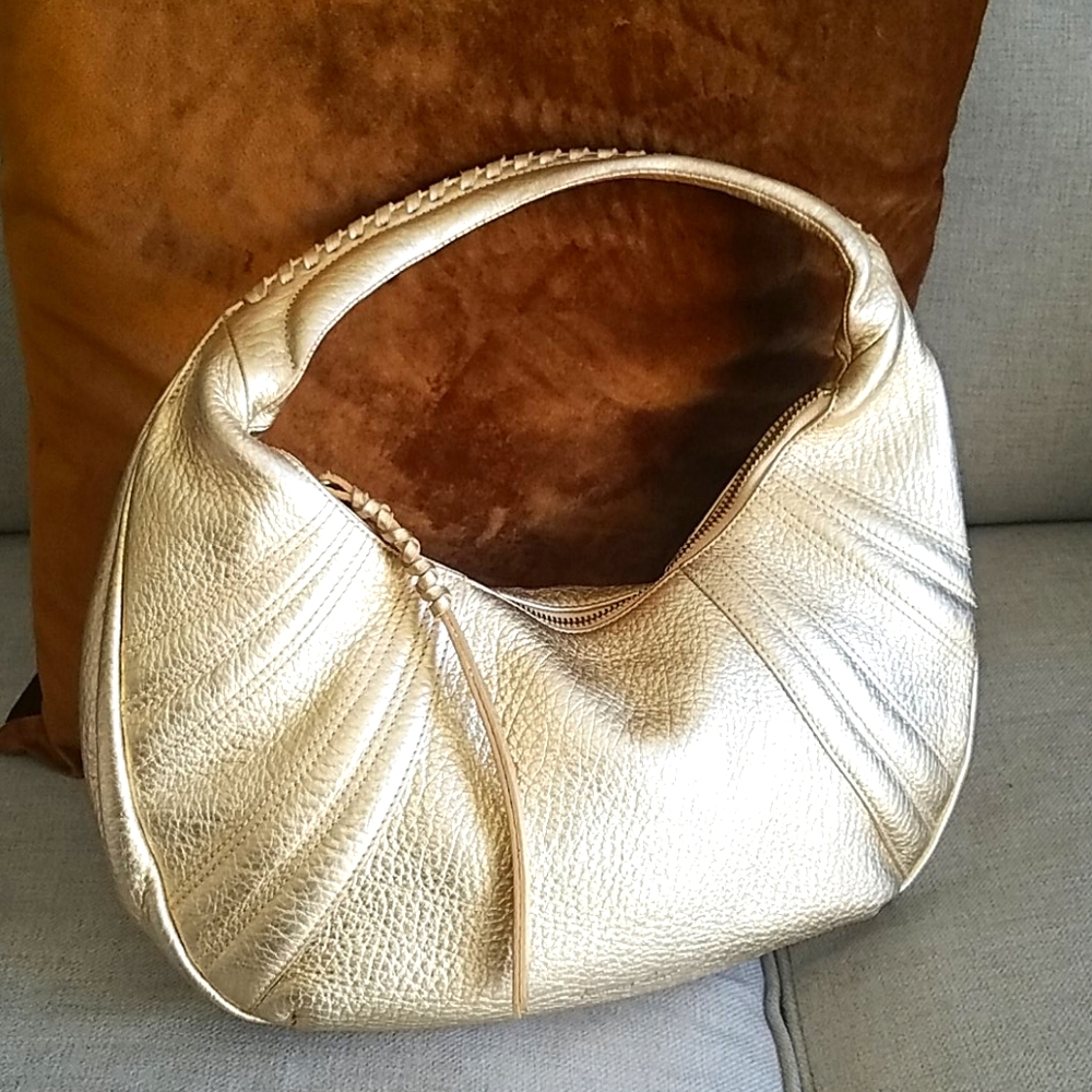 Kenneth Cole Gold Leather Purse